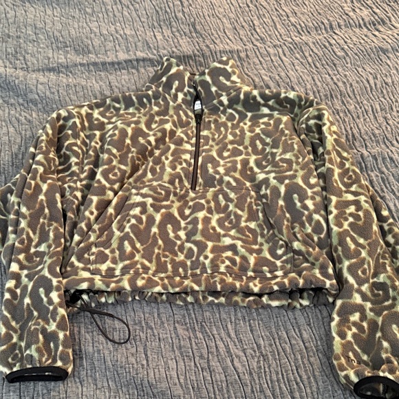 TNA Tops - TNA Camouflage Fleece Jacket